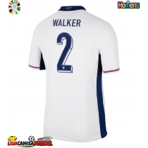 Camisa de Futebol Inglaterra Kyle Walker #2 Equipamento Principal Europeu 2024 Manga Curta